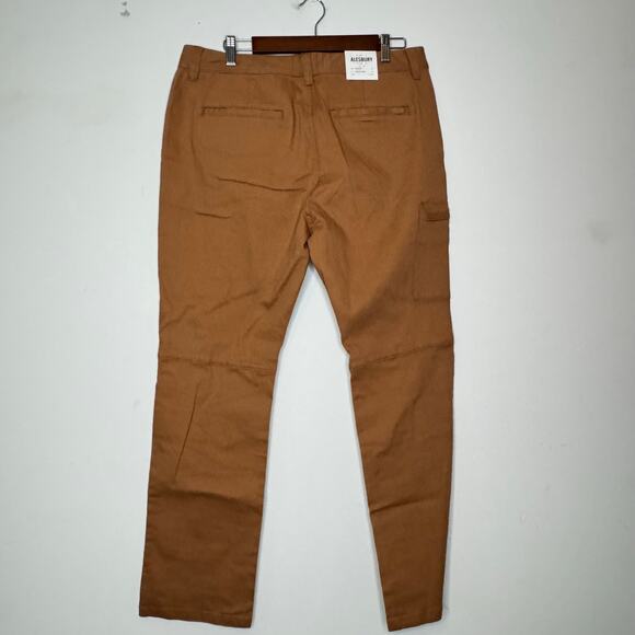 Alesbury Straight Leg Pants Tobacco Brown NWT Size 34x32 Cotton Blend - Picture 4 of 9